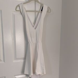 Lulu's White Backless Dress